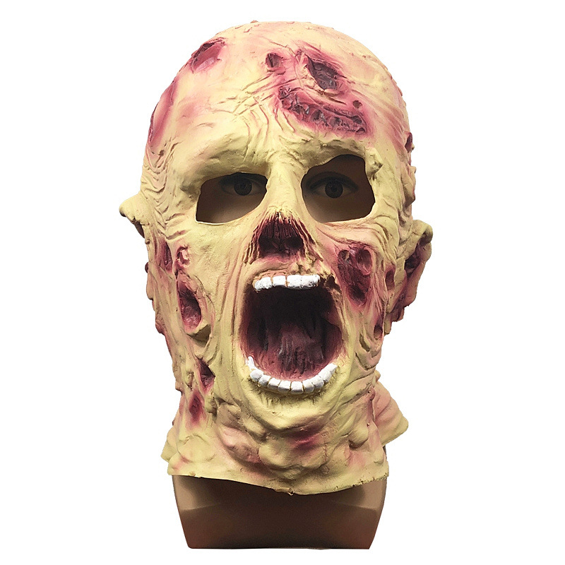 生化危机恐怖头套面具化妆舞会僵尸鬼脸头饰万圣节派对吓人道具
