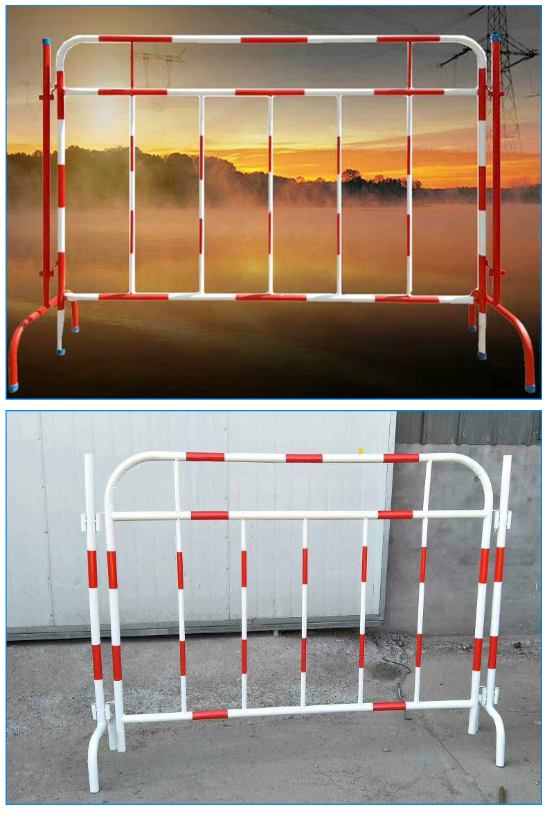 电建施工护栏 隔离安全告示牌红白相间电力护栏 警示移动围栏