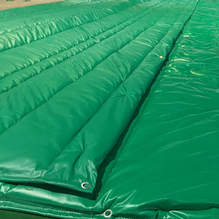 阻燃保温工程被阻燃岩棉保温被3*5米绿面黑面白面丝绵被货车冷藏