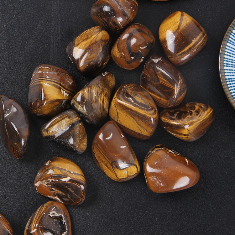 天然虎睛石原石大颗粒金虎眼大颗粒碎石鱼缸花盆造景石