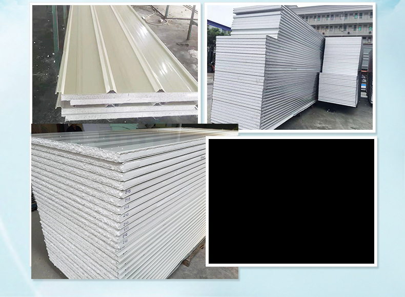 工厂直销白色金属铁皮板材 无印刷夹芯板材 生产车间装修吊顶板材