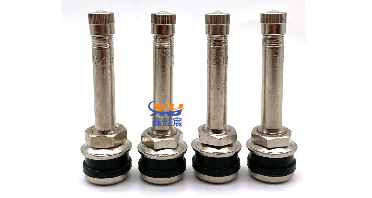 tr416l 铜镀铬气门嘴 卡车客车货车紧压式铜气门嘴