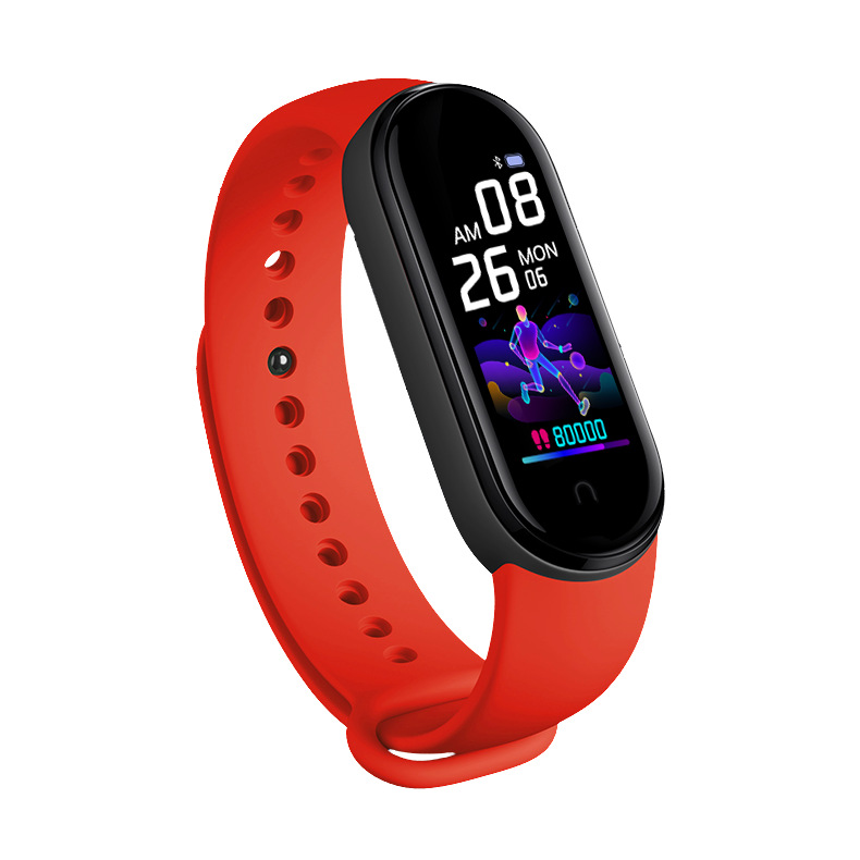 M5 Color Screen Smart Bracelet Sport Step Counting Heart Rate Blood Pressure Caller Information Reminder Multi-Function Sports Bracelet Cross-Border