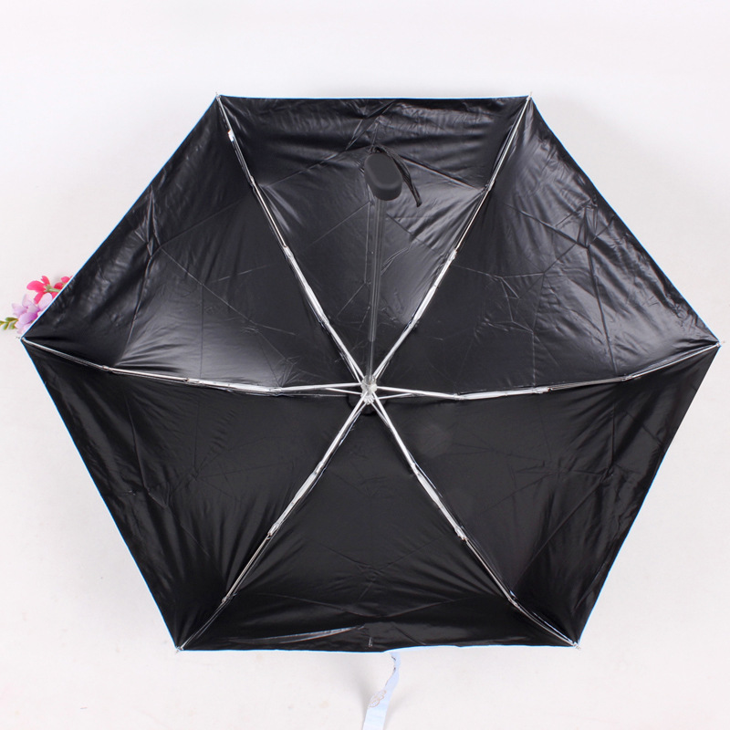 mini五折伞绣花口袋伞 便携uv晴雨伞 定制广告洋伞 伞厂家批发