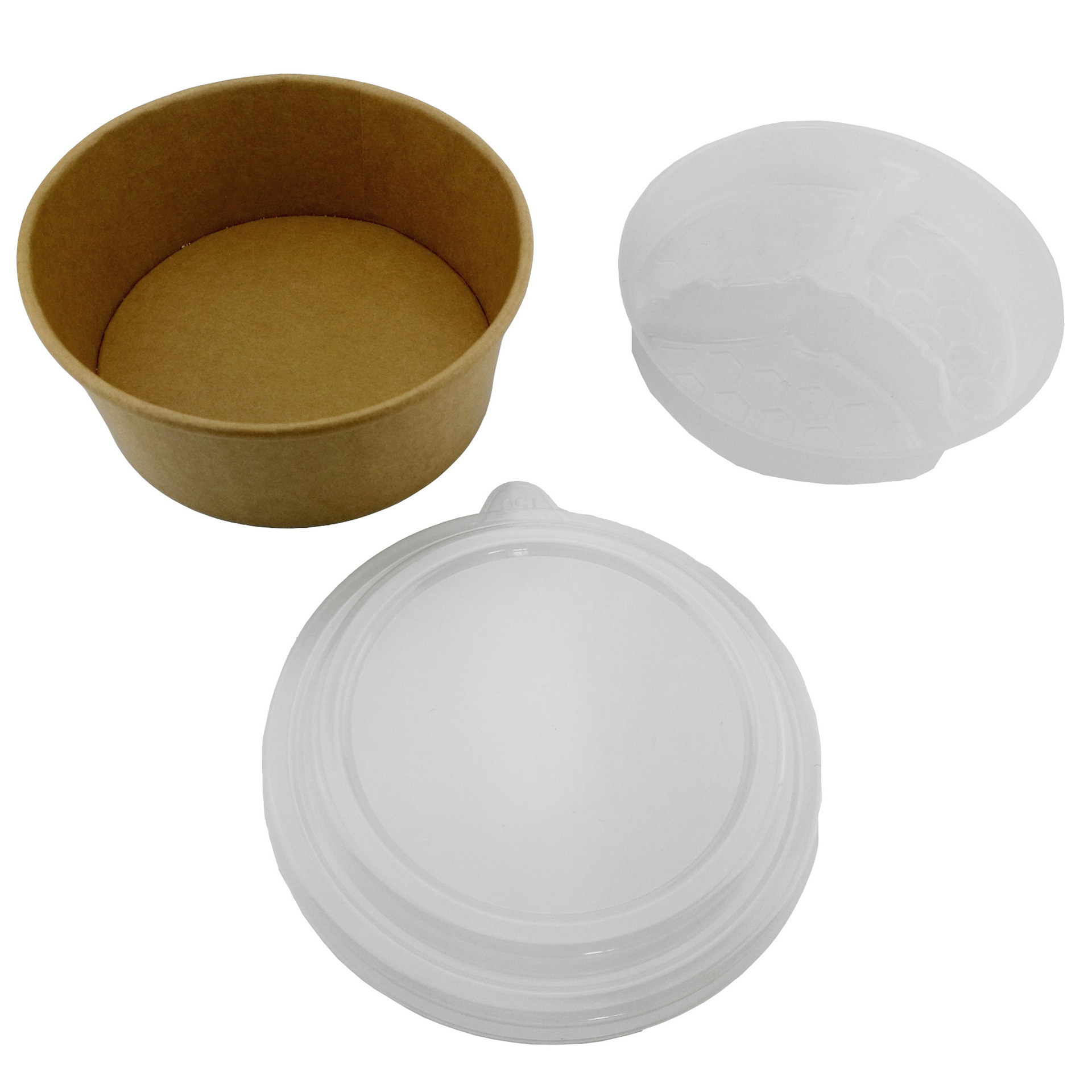 环保一次性碗一次性纸碗牛皮纸碗粥碗小吃打包汤杯带盖可定制印刷