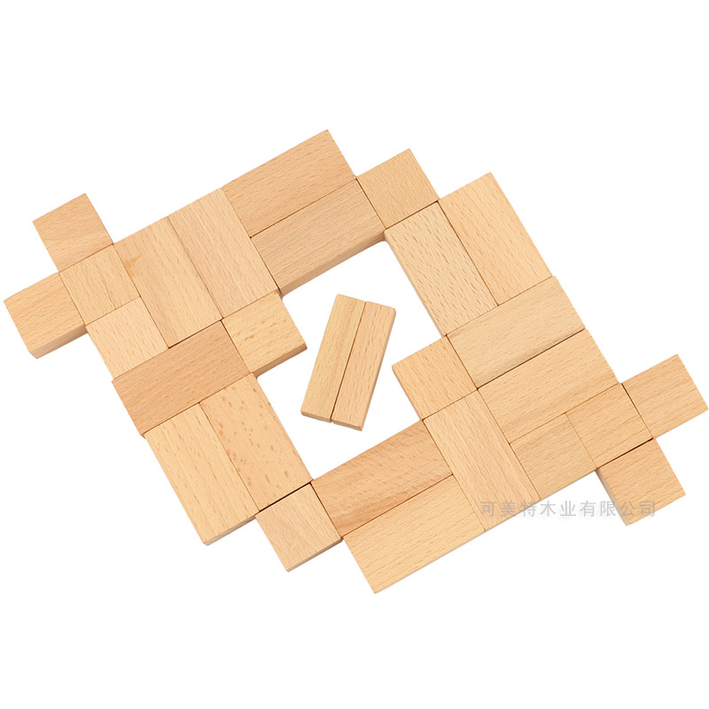 可美特销售福禄贝尔教具优质榉木恩物6幼儿园适用福氏教具厂家