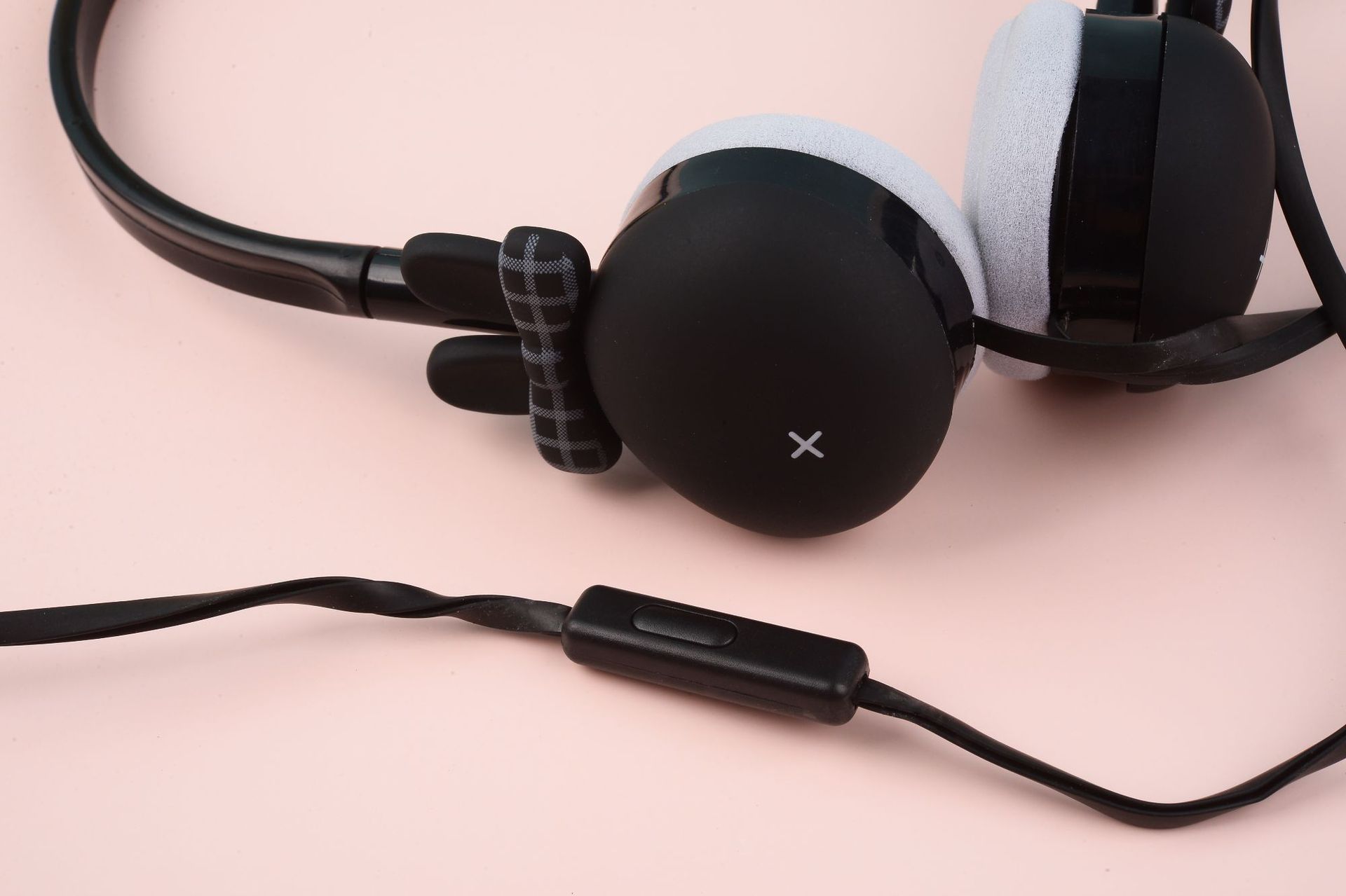 耳朵先森新款创意卡通兔子头戴式耳机手机电脑圆孔接口耳麦