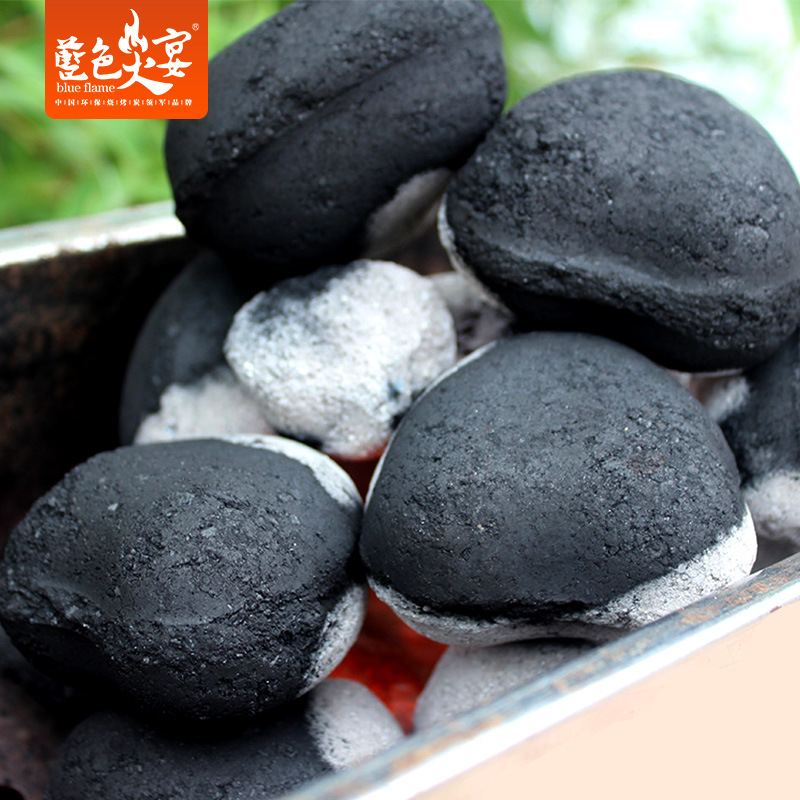 厂家供应机制炭烧烤火锅 蓝色火焰机制竹木炭 烧烤烤牛羊肉烧烤炭