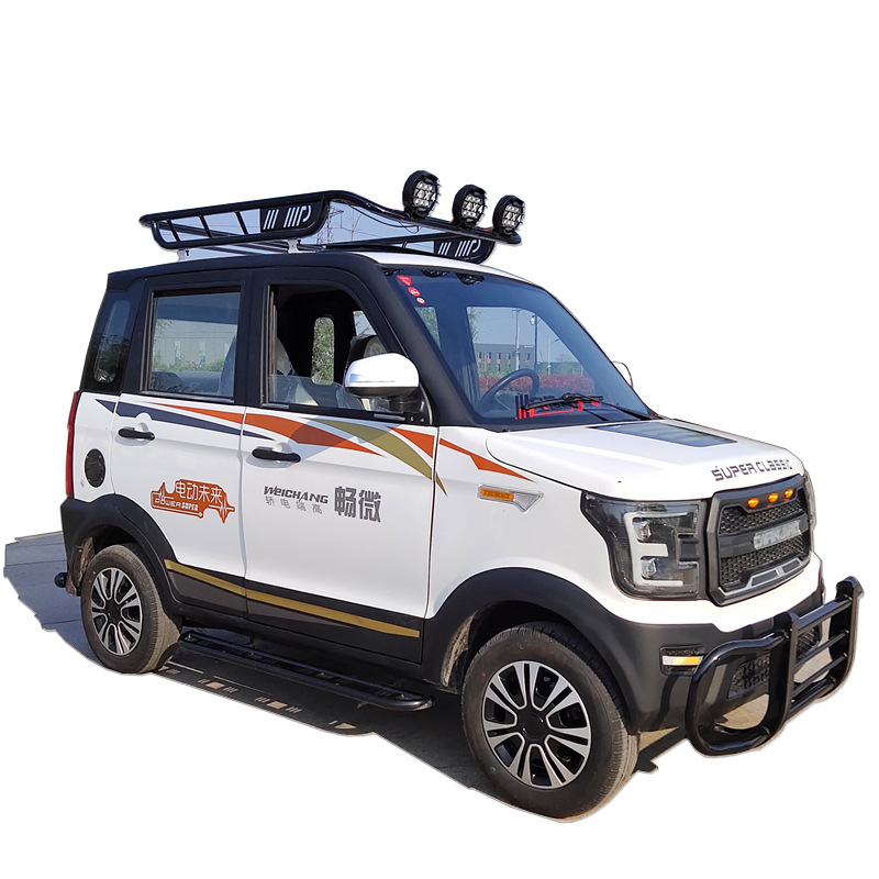 电动四轮车新能源老年代步车宝妈接送孩子全封闭篷车油电两用汽车