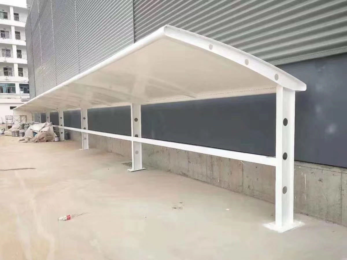 膜结构停车棚小区自行车电动车充电桩篷户外停车蓬汽车雨棚张拉膜
