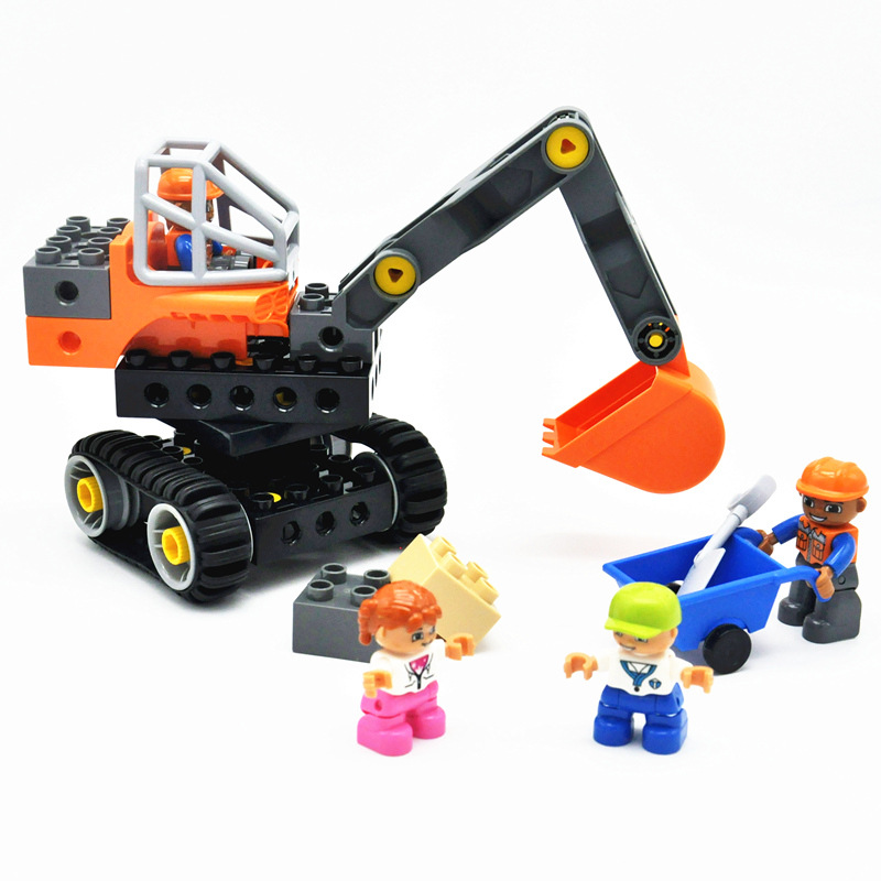 兼容乐高45002大颗粒国产积木百变工程幼儿园科教教具一件代发