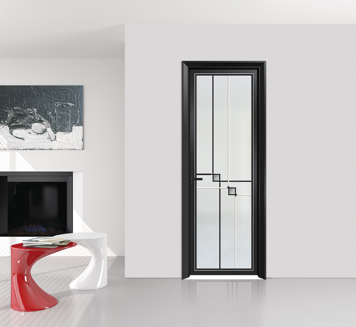 优佳门窗 供应玻璃门卫生间门 断桥铝合金简欧平开门