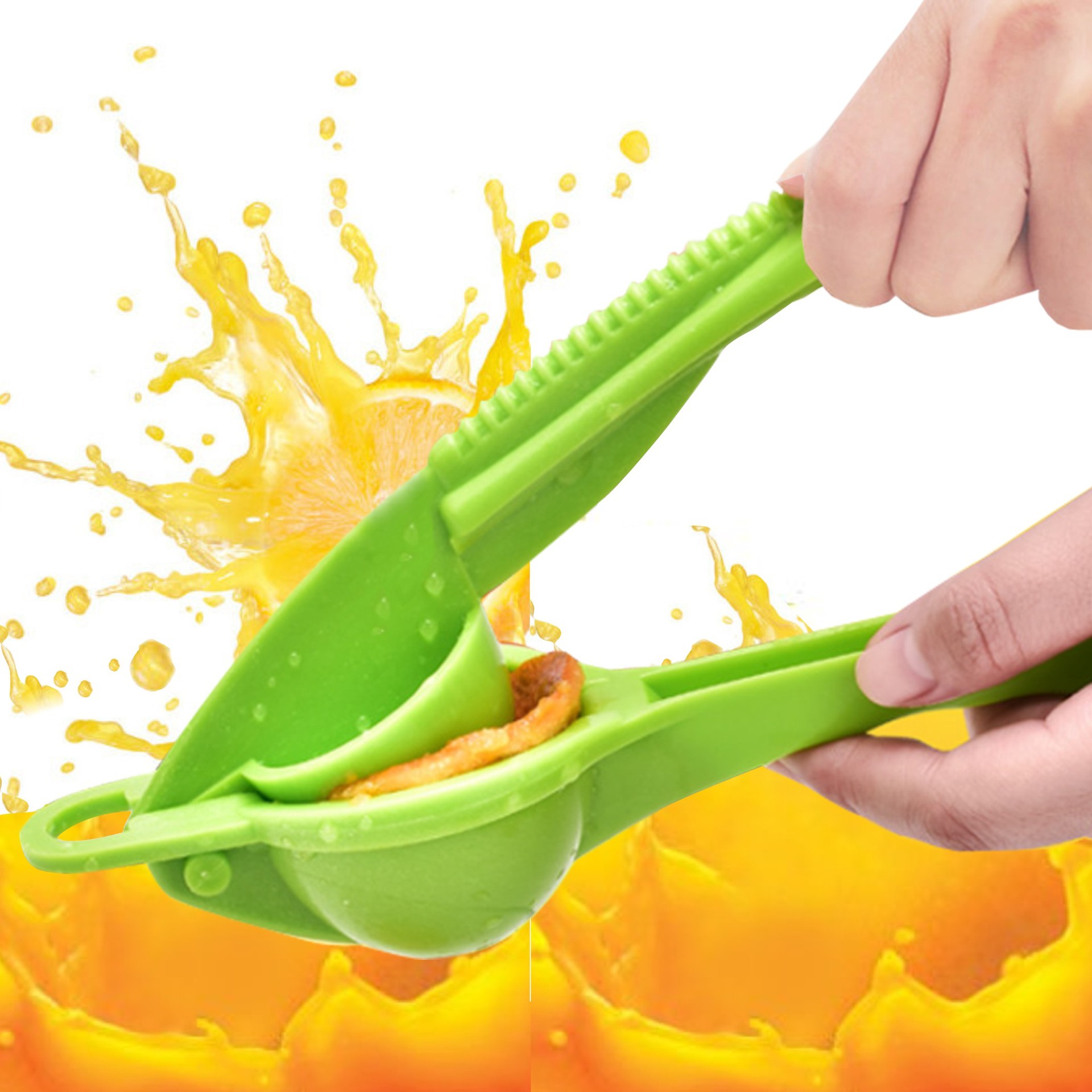 塑料柠檬夹压汁器创意跨境厨房小工具家用北欧手动水果柠檬榨汁器