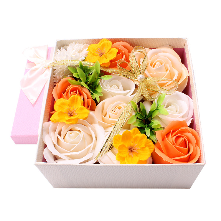 Artificial Soap Fake Rose Flower Gift Box Valentine's Day Gift Christmas Gift Girlfriends' Gift Girlfriend Birthday Surprise Creative