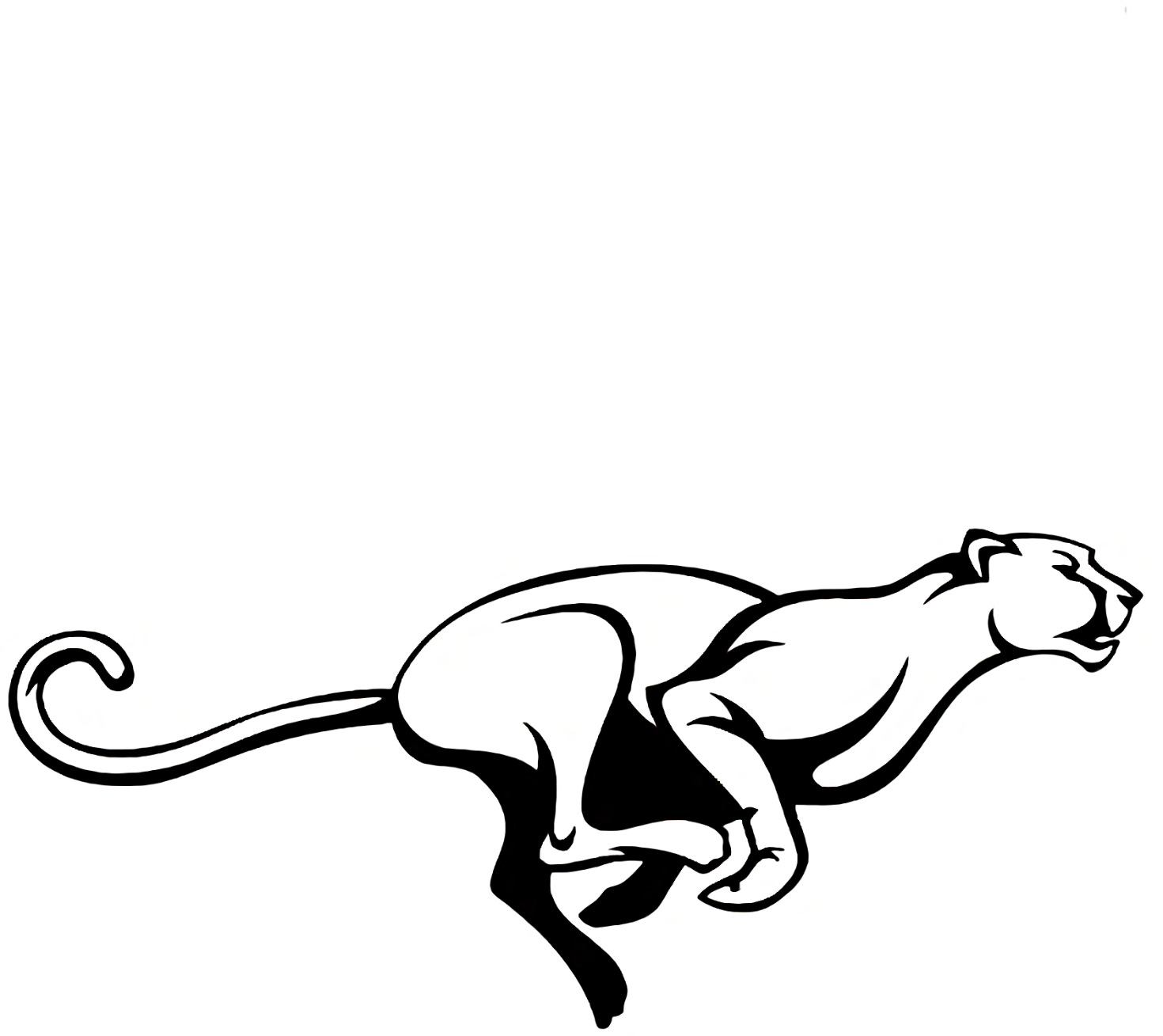 奔跑的猎豹简笔画图片