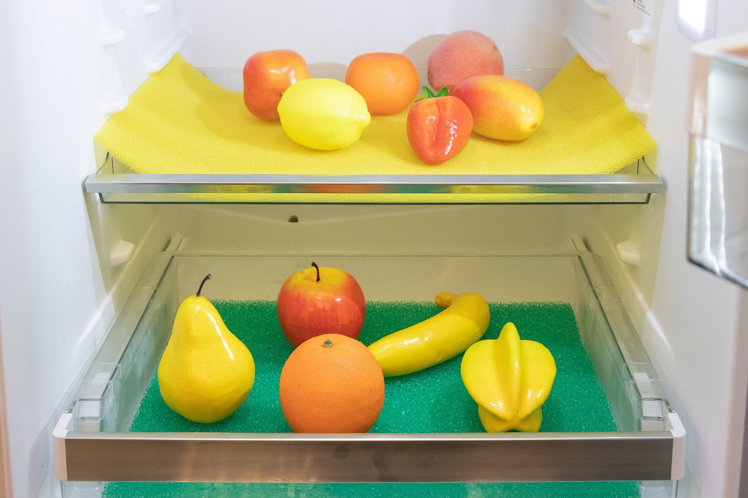 amazon海绵冰箱抽屉垫 防油污防霉易清洗 蔬菜水果保鲜过滤棉