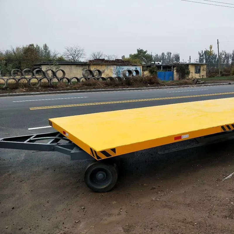 卓莱宏叉车牵引平板拖车 机场行李拖车直销