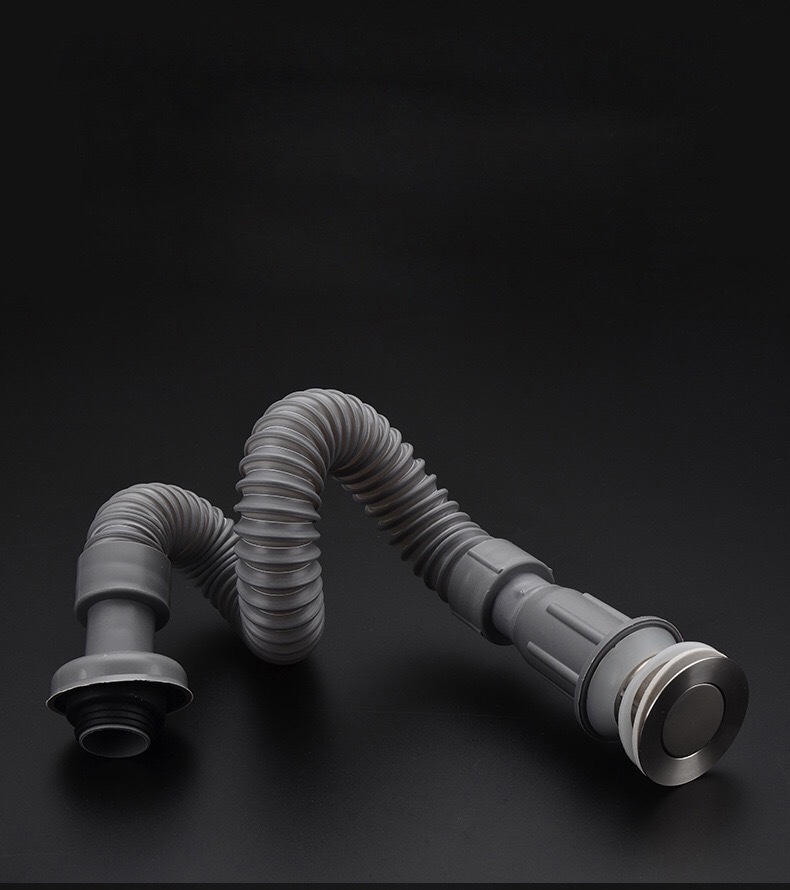 面盆洗脸盆一体下水管下水卫浴配件s弯塑料接头下水连体下水器