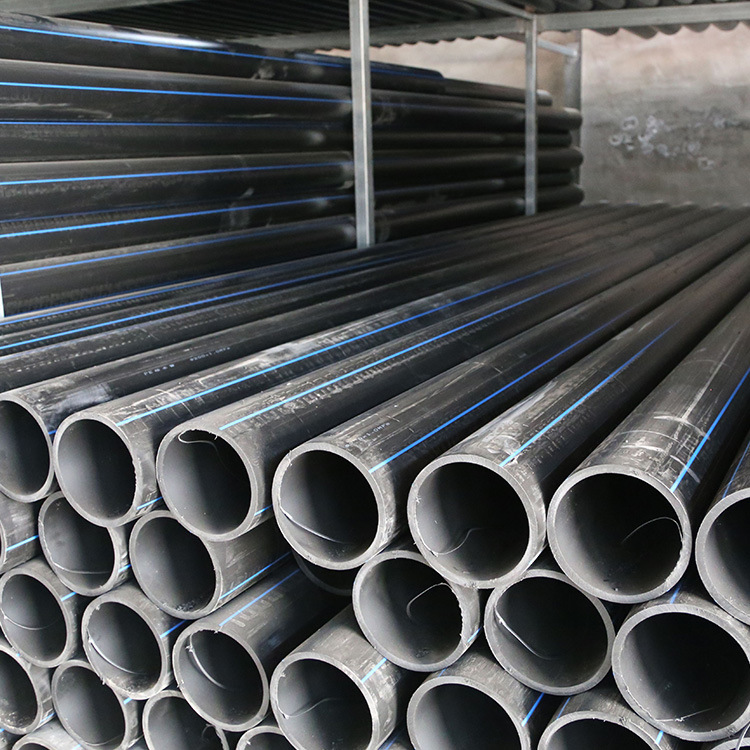 pe给水管直管黑色聚乙烯给水管河北厂家销售自来水灌溉给排水管-阿里