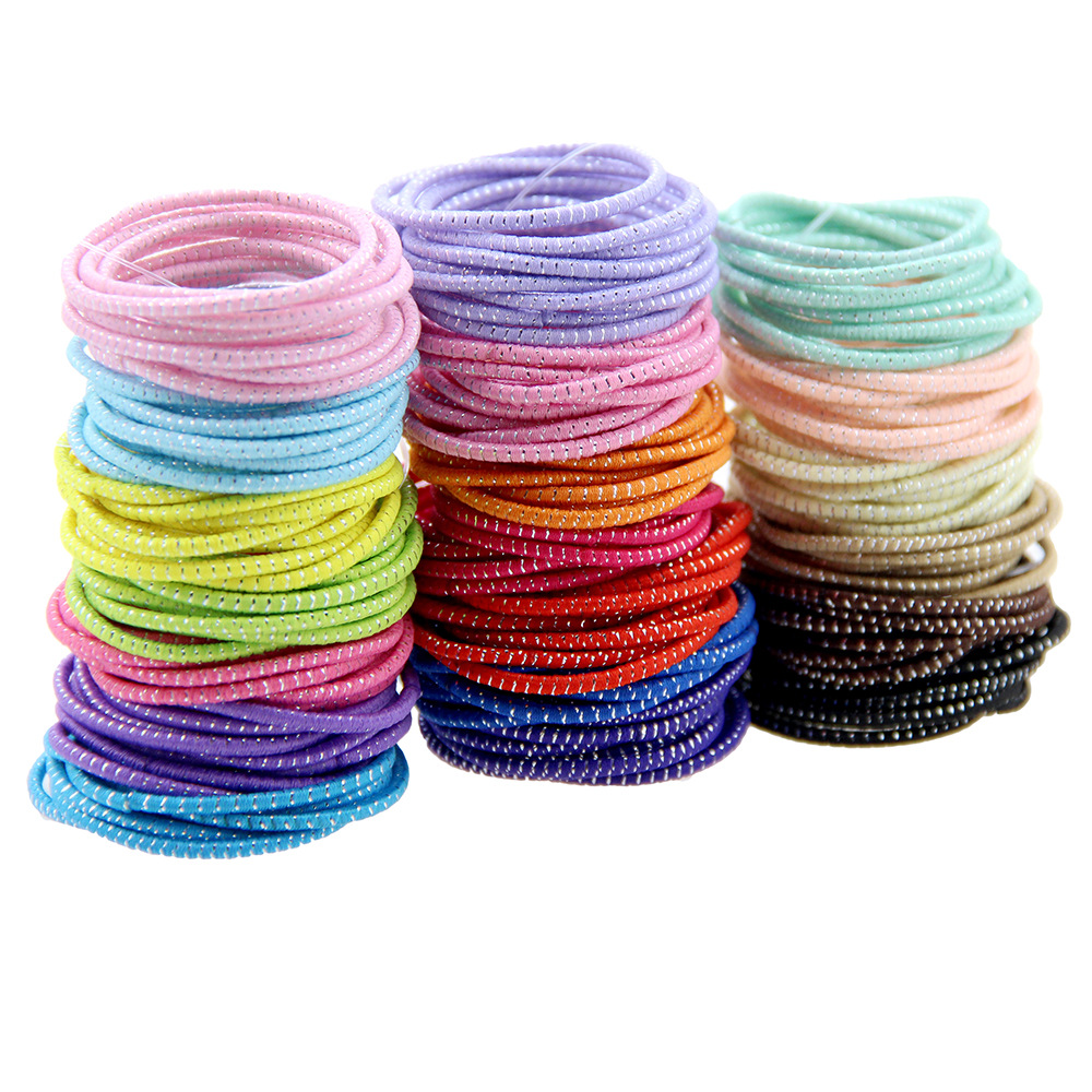 本厂可定制各种规格发圈或皮筋:皮筋的长短,粗细,颜色等均可按照客户