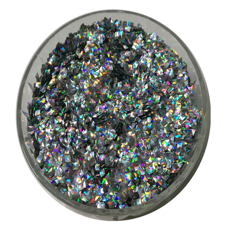 3mm镭射银正方形金葱粉3正方形幻彩闪光亮片 美甲化妆品专用亮片