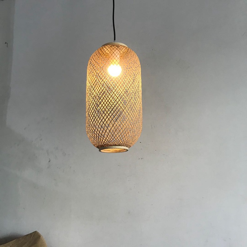 新中式茶楼阳台灯笼榻榻米竹编竹灯竹篾竹丝手工编织竹艺灯笼