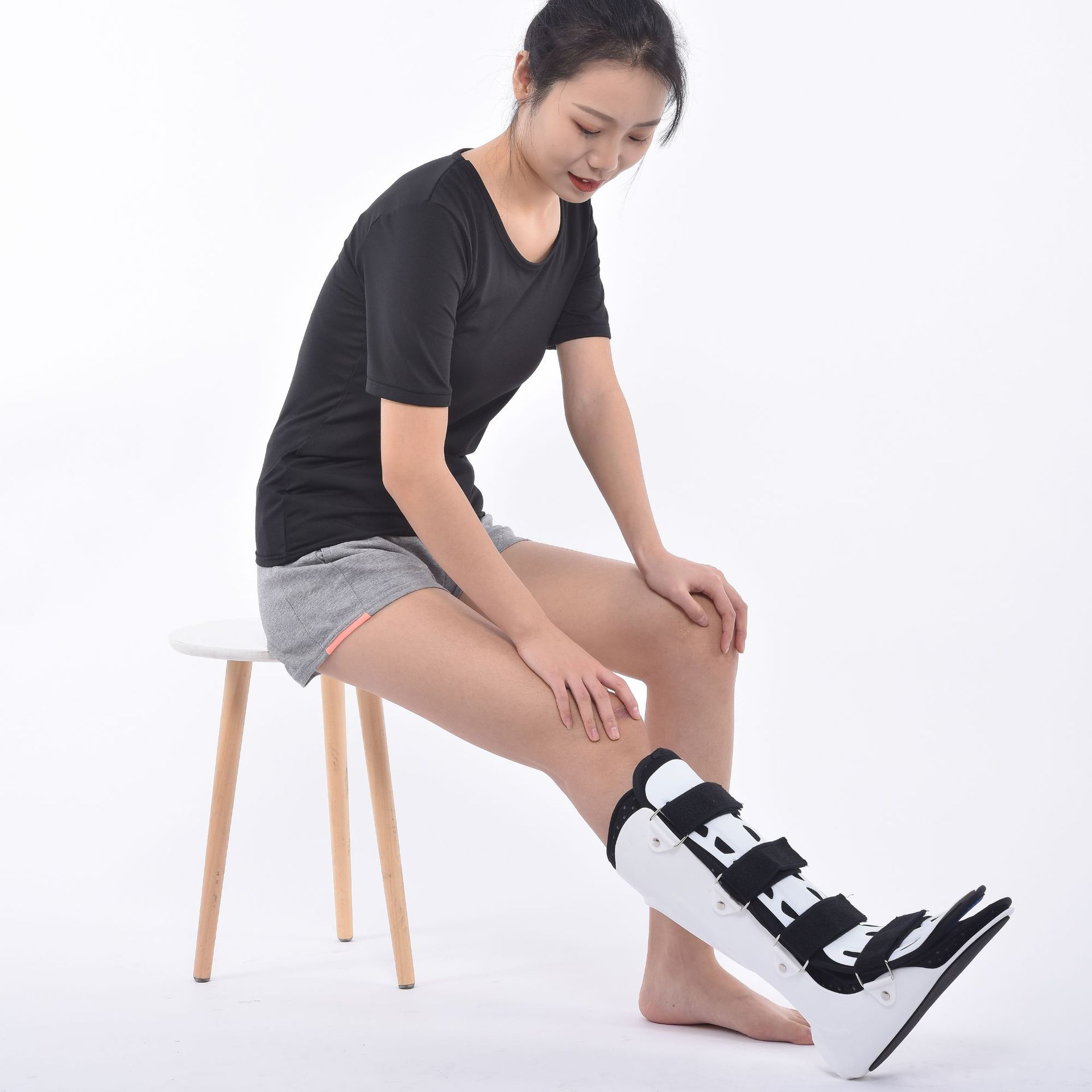 踝关节固定支具支架小腿脚踝裸骨折扭伤护具石膏鞋足托下垂