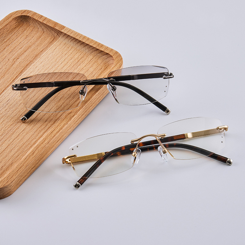 厂货无框老花镜无框老花眼镜框架眼镜中老年人远视眼镜