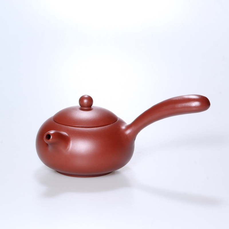 宜兴紫砂壶唐羽茶壶大红袍中品手工刻绘茶具批发厂家直销一件代发
