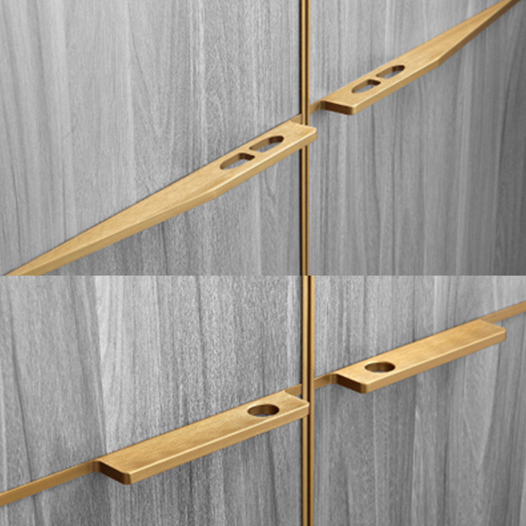 直销衣柜门移门玻璃腰线 铝合金平开门腰线 20框铝合金腰线拉手