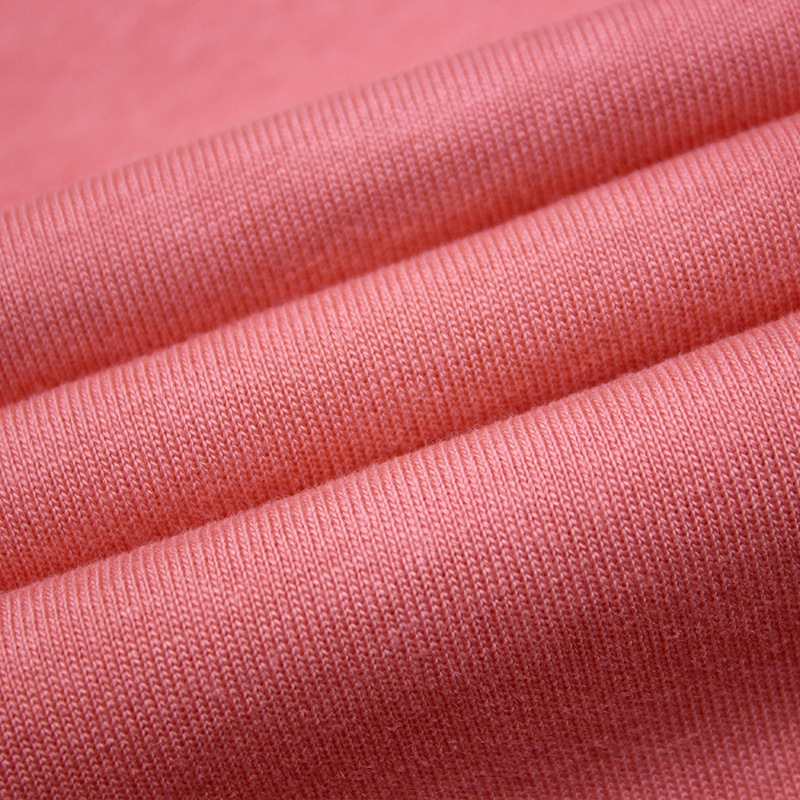 厂家现货32s双纱爽棉 230g纯棉针织面料 精梳棉单面平纹t恤汗布