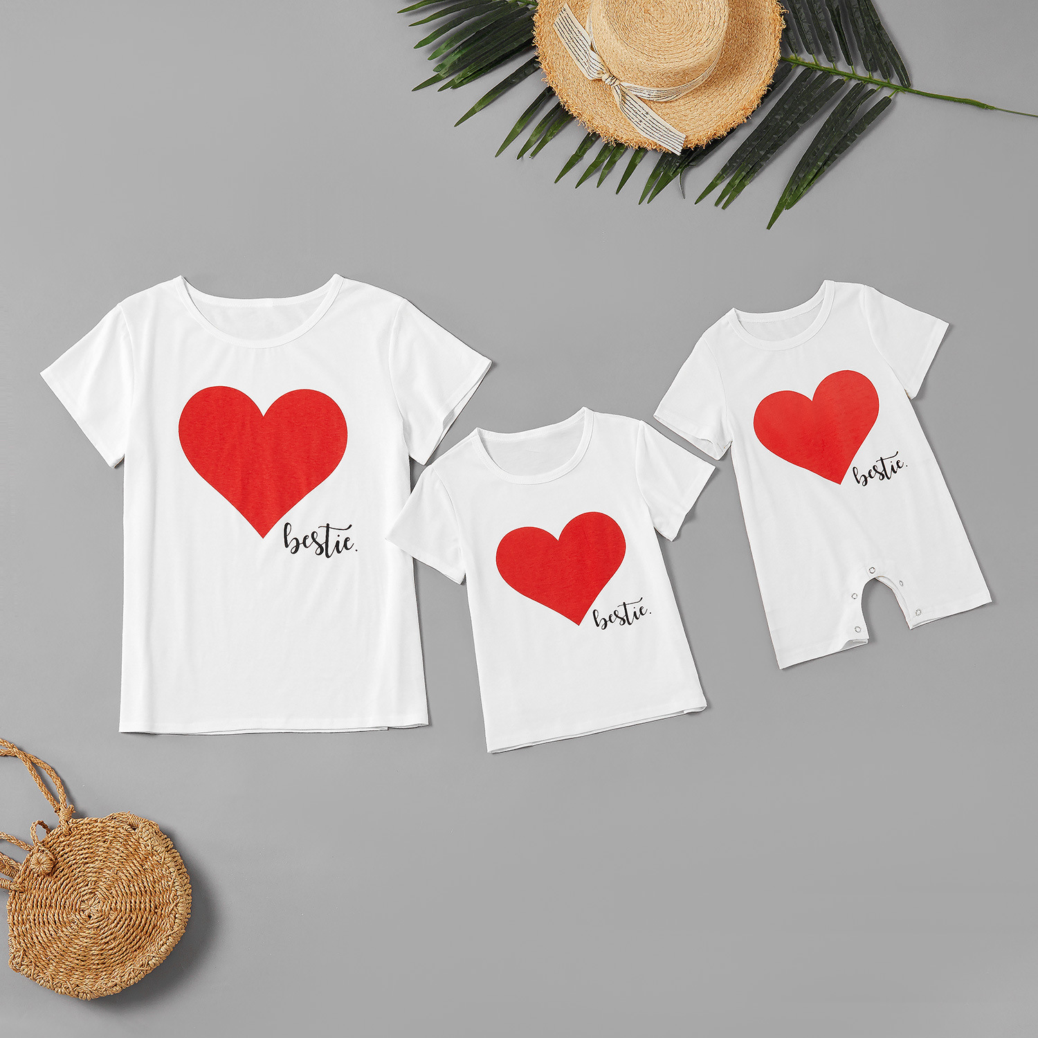 亲子装短袖t恤图片