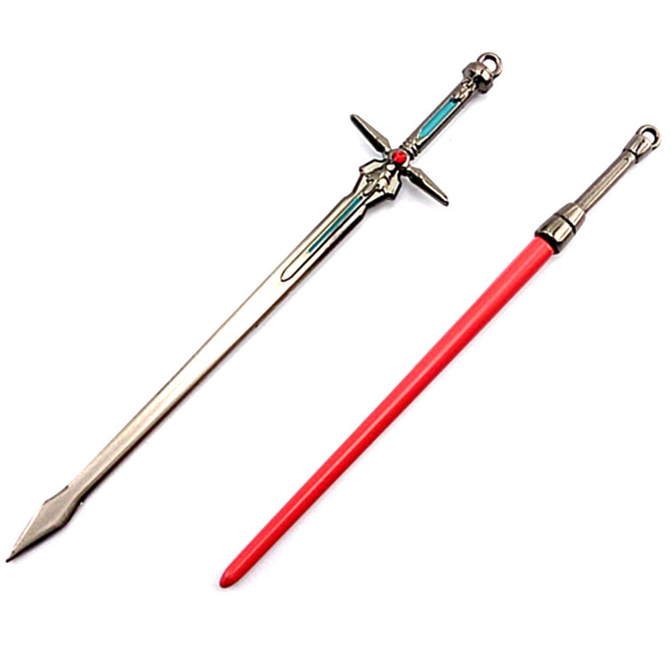 刀剑神域武器套装刀扣8件桐人亚丝娜 动漫周边批发游戏机器模型