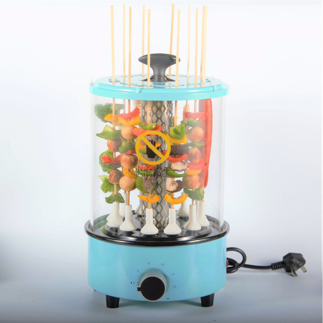 无烟电烤炉立式烤串机家用电热烤肉机旋转可拆卸易清洗源头厂家