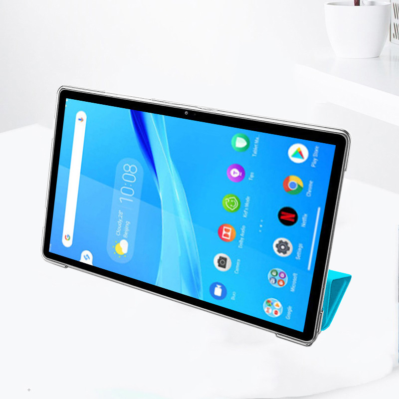 2020三星平板保护套三折透明三星tab s6 lite保护套p610皮套p615