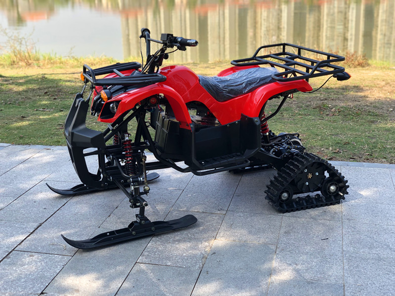 atv沙滩车雪地冰面越野履带摩托车雪橇板滑雪车电动滑雪车