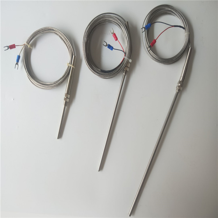 热电阻温度传感器感温线探针型温度感应器探头温控仪温控探头k型