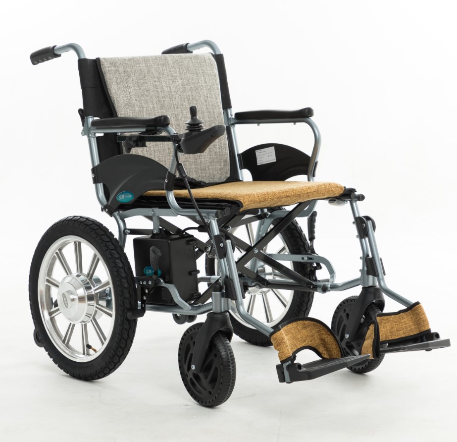 互邦电动轮椅车hbld2-e16无刷电机能锂电轻便折叠老人残疾人铝合