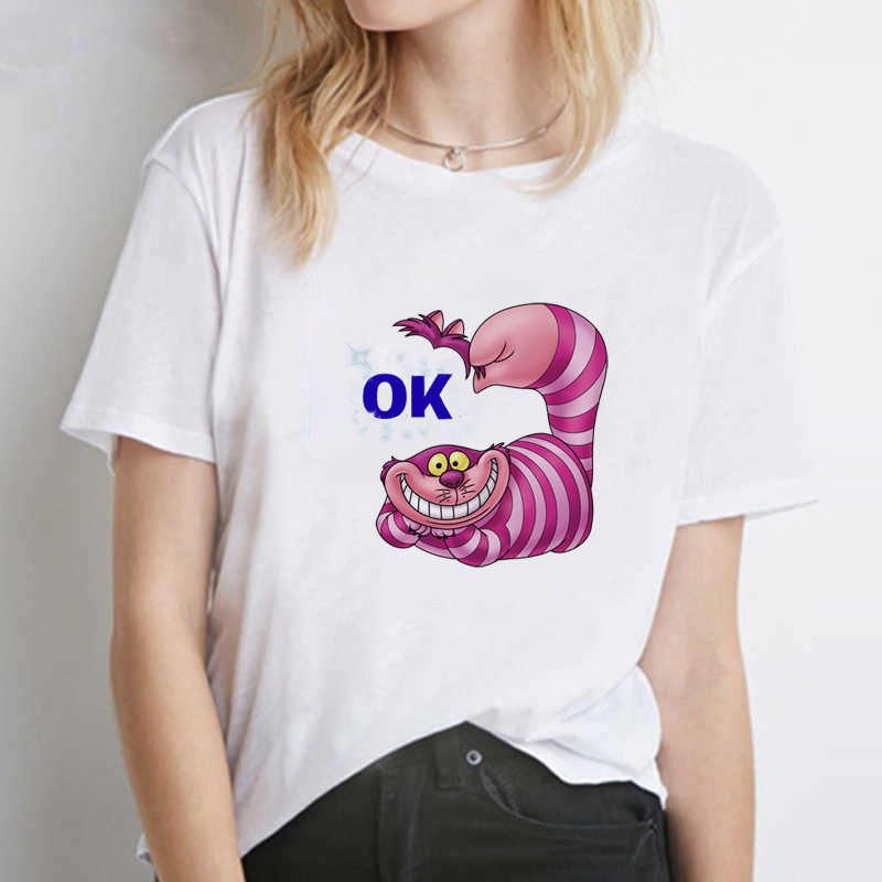 爱丽丝梦游仙境 alice in wonderland 趣味百搭时髦女士短袖t恤