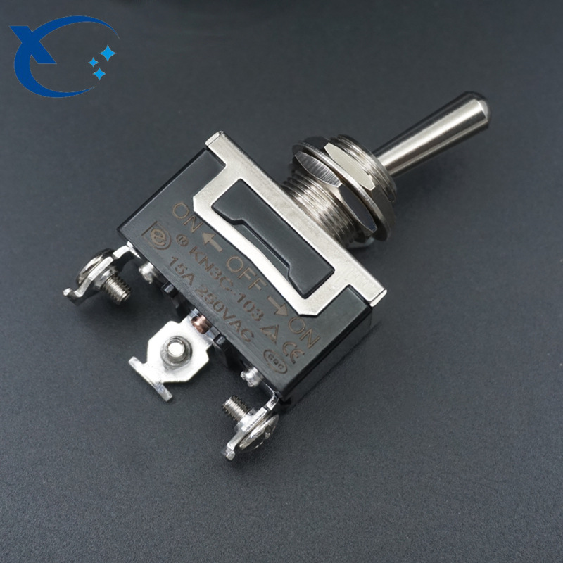 高档钮子开关航模模型遥控器摇柄开关扁柄钮子开关kn3 三脚三档