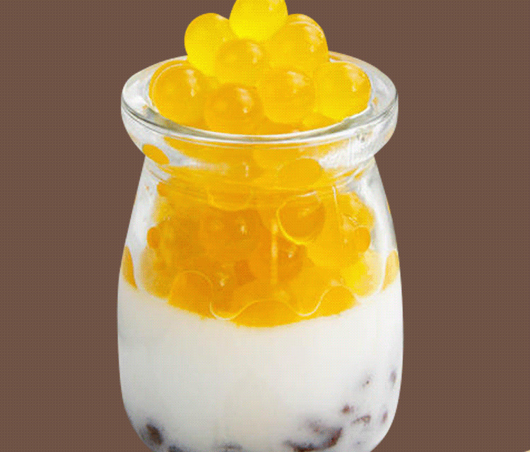 德金果芒果爆爆珠1.3kg水果捞甜品原料爆爆珠蛋珍珠奶用