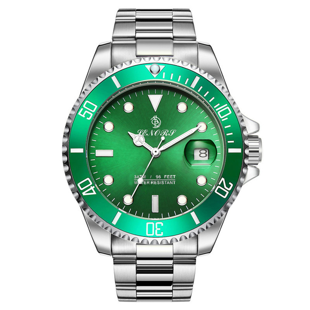 潜水全自动机械表绿鬼水时尚潮流运动手表男士不锈钢机械手表