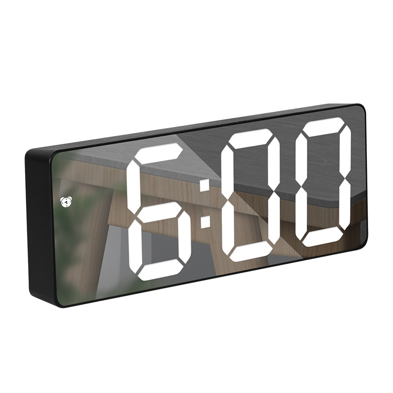 Factory Direct Sales LED Electronic Alarm Clock Simple Style Clock Battery Plug-in Dual-Use Clock Yida Time 0712