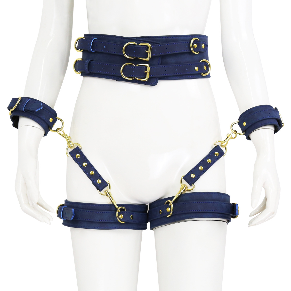 工厂店批发情趣用品皮革束缚束腰紧身衣手铐连铐玩具演出服饰道具