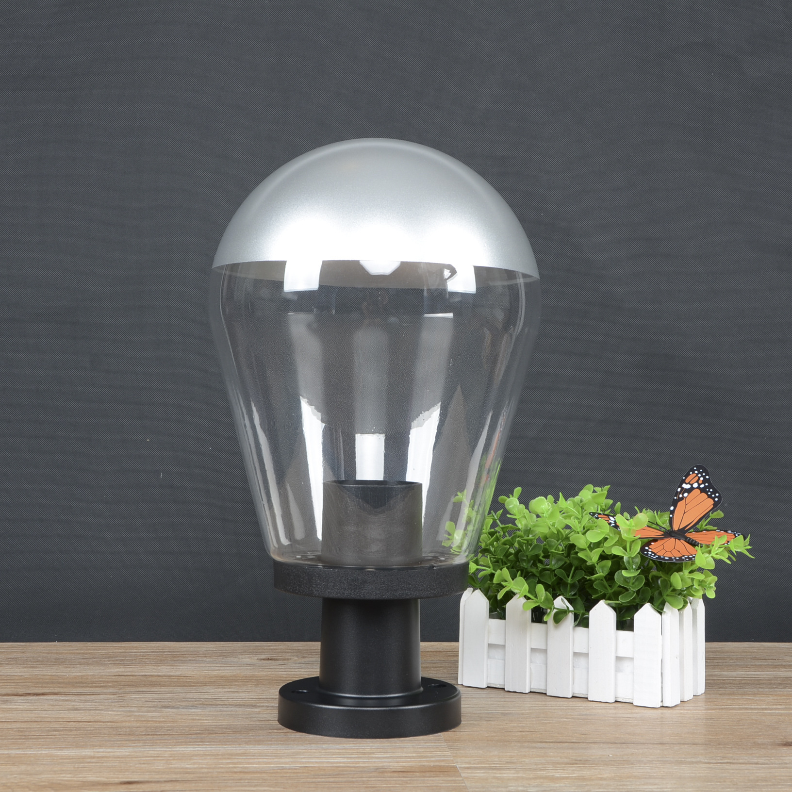 透明槐花罩 亚克力户外照明 塑料庭院围墙灯罩