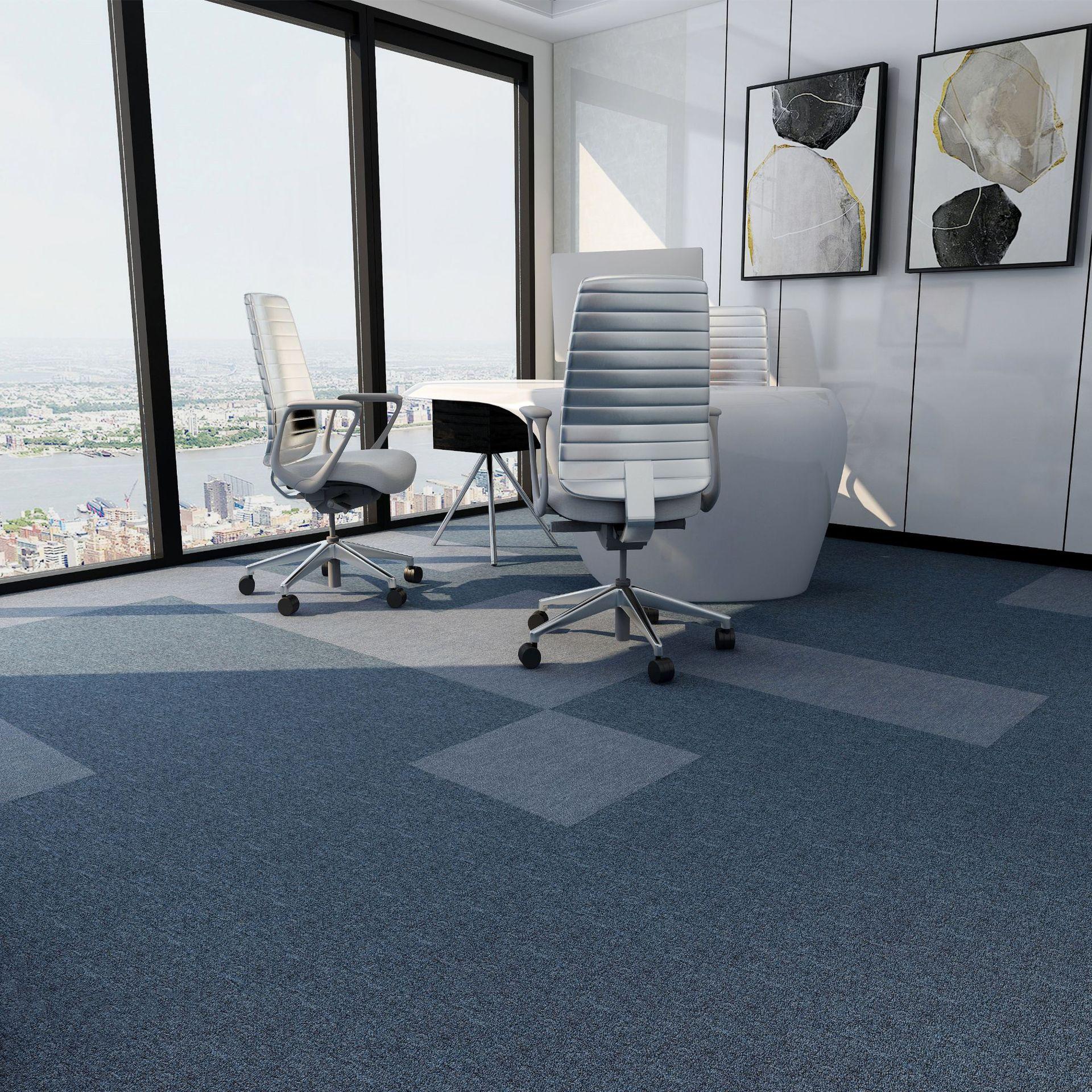 pvc编织塑胶地板汽车4s店展厅用编织地胶卷材片材灰色pvc编织地毯