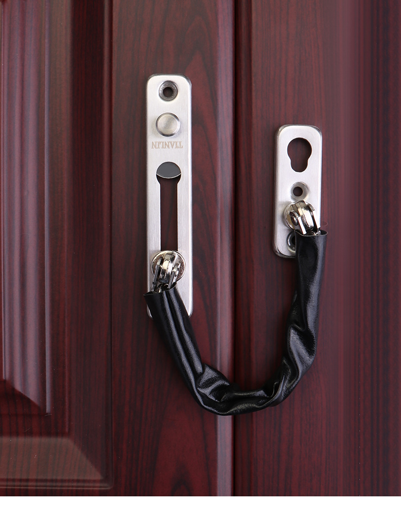 加厚门内防盗链 防盗扣 安全链 门栓 不锈钢防盗链锁内反锁神器