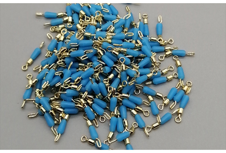 硅胶快速子线夹开口八字环连接器 防缠加厚子线夹渔具钓鱼用品