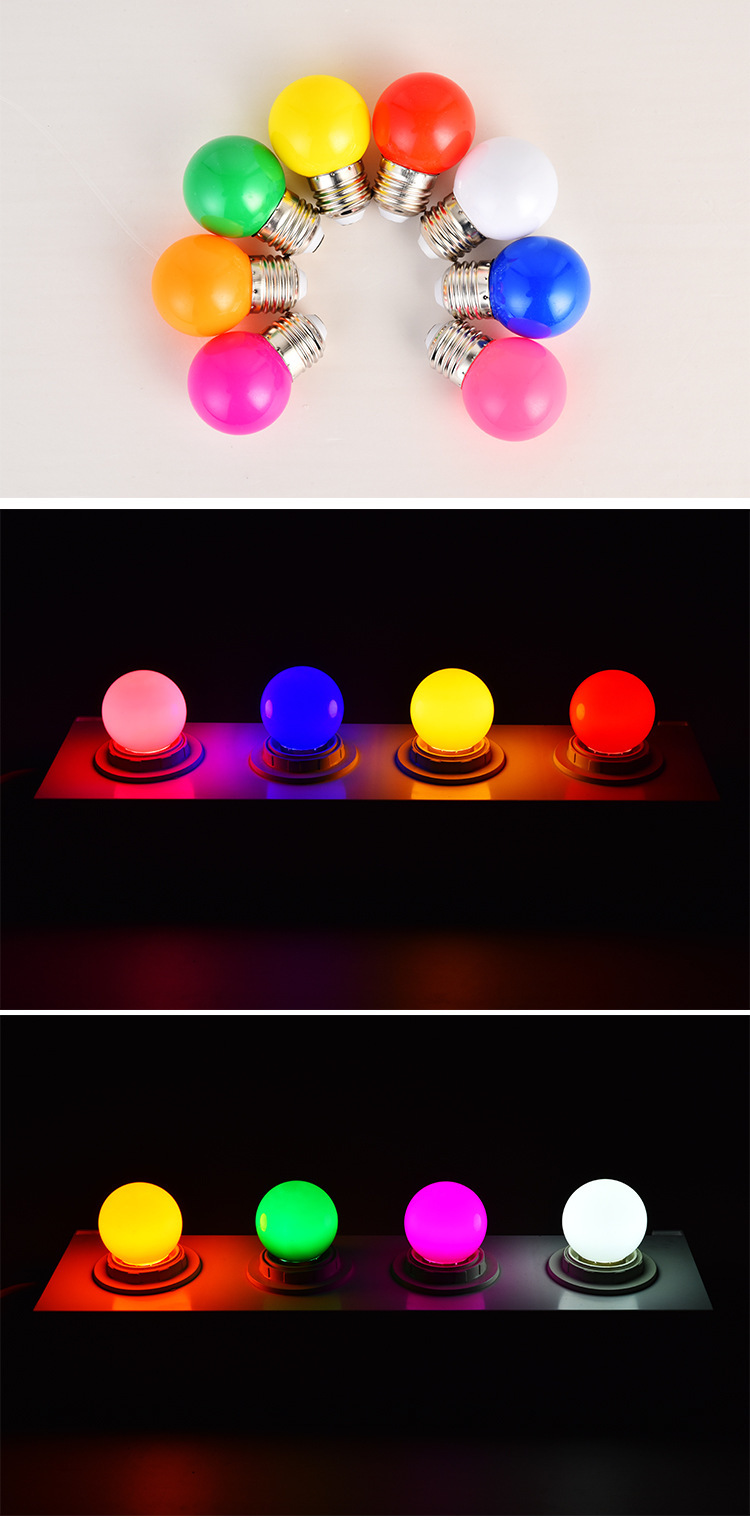 厂家直销小彩泡节日彩灯氛围灯led灯泡led球泡灯e27灯泡led球泡灯