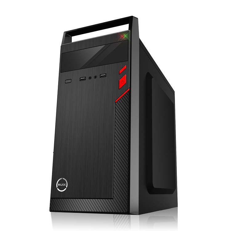 科迪亚 扬天 黑色 台式机电脑机箱 办公家庭式matx 手提mini机箱